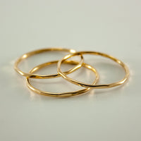 14K Gold Filled Stackable Twist Ring Minimal Everyday Band