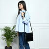 Diva Black Croco Sling Bag
