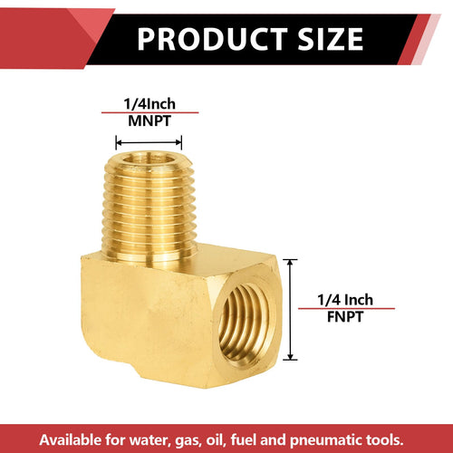 Extruded 1/4" MNPT X FNPT Elbow