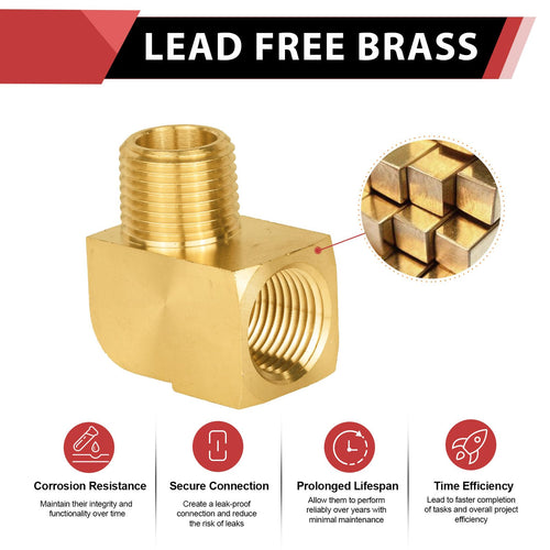 30 Pcs Extruded 3/4" MNPT X FNPT Elbow