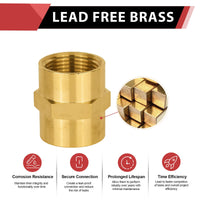 3/4" Female NPT Brass Hex Connector