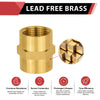 30 Pcs 3/8" Female NPT Brass Hex Connector
