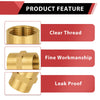 30 Pcs 1/4" Female NPT Brass Hex Connector