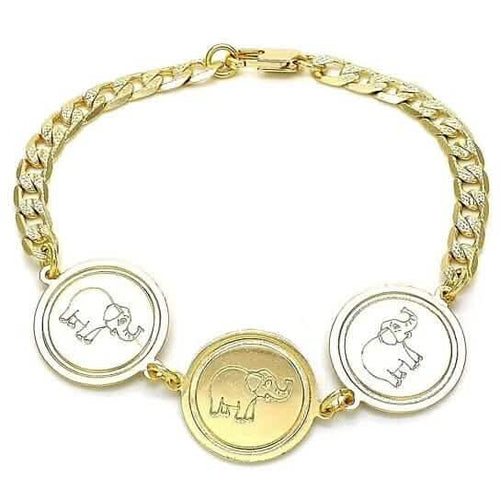 14k Gold Filled High Polish Finsh Cuban Curb Coin Bracelet