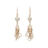 14K Gold Filled Pearl Drop Earrings For Women Bridal