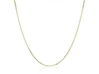 14K Yellow Gold High Polish Classic Box Link Chain Necklace