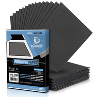 1500 Grit Sandpaper Sheets – 10 Pack, 9x11 in, Wet or Dry Use eQualle Sandpaper