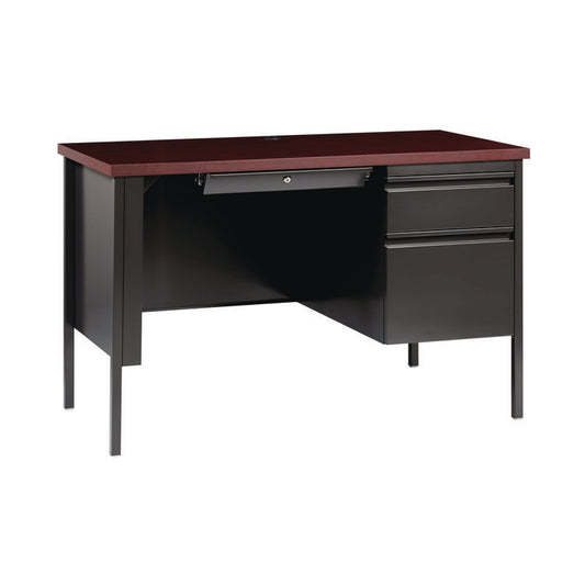Alera® Single Pedestal Steel Desk