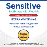 Equate Maximum Strength Sensitive Extra Whitening Toothpaste with Fluoride; 4 oz EasyOptionXY LLC