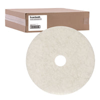 Boardwalk® Natural White Burnishing Floor Pads