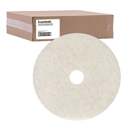 Boardwalk® Natural White Burnishing Floor Pads