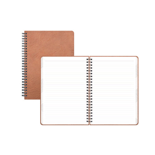 Blue Sky® ASMBLD Faux Leather Wirebound Notebook