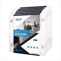 AdirOffice Suction-Mount Acrylic Window Sign Holder
