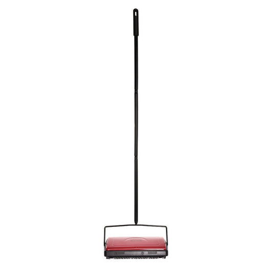 Alpine Industries Manual Triple Brush Carpet and Floor Sweeper