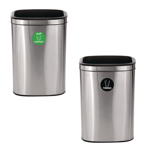 Alpine Industries 10.5-Gallon Compost and Trash Station