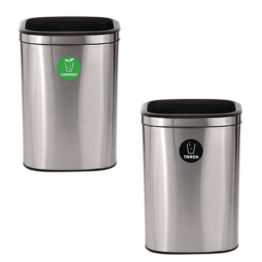Alpine Industries 10.5-Gallon Compost and Trash Station