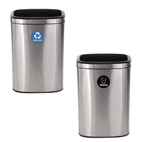 Alpine Industries 10.5 Gallon Recycle and Trash Station