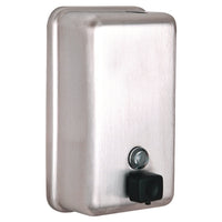 Alpine Industries Vertical Manual Surface-Mounted Stainless Steel Liquid Soap Dispenser