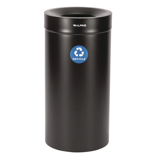 Alpine Industries 27 Gallon Stainless Steel Recycling Can