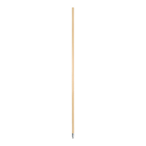 Boardwalk® Metal Tip Threaded Hardwood Broom Handle