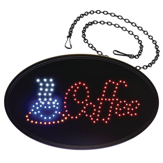 Alpine Industries LED Oval Coffee Sign