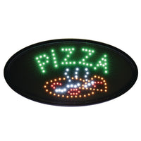 Alpine Industries LED Oval Pizza Sign
