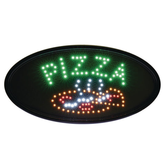 Alpine Industries LED Oval Pizza Sign