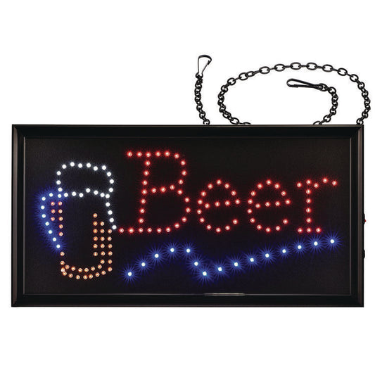Alpine Industries LED Rectangular Beer Sign