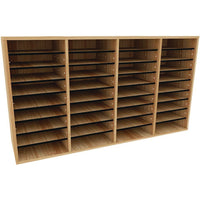 AdirOffice Wood Adjustable 36 Compartment Literature Organizer