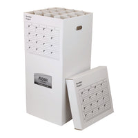 AdirOffice 16 Slot Blueprint Rolled File Upright Storage Box
