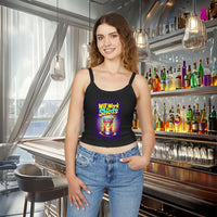 Will Work for Shots Womens Spaghetti Strap Tank Top