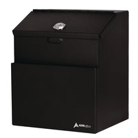 AdirOffice Wall Mountable Steel Suggestion Secure Drop Box with Key