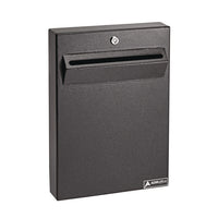 AdirOffice Large Wall Mounted Weatherproof Steel Secure Drop Box