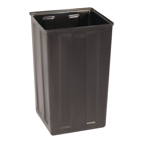 Alpine Industries 40 Gallon Rigid Plastic Waterproof Square Trash Can Insert Liner for Indoor/Outdoor Trash Can