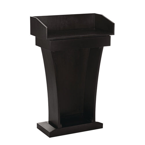 AdirOffice Wood Stand-Up Podium Lectern Speaker Stand with Drawer and Storage Area