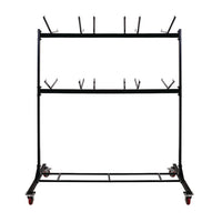 AdirOffice Steel Folding Chair Two-Tier Utility Cart