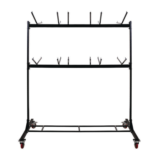 AdirOffice Steel Folding Chair Two-Tier Utility Cart