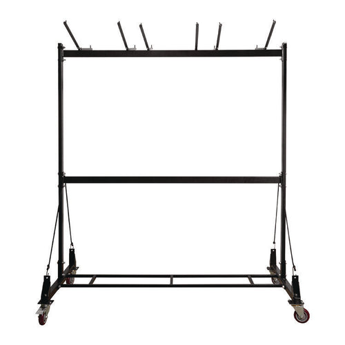 AdirOffice Folding Chair and Table Combo Cart