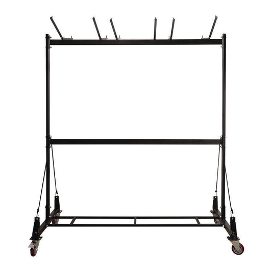 AdirOffice Folding Chair and Table Combo Cart