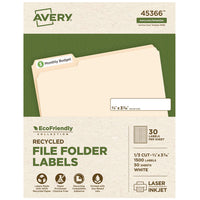 Avery® EcoFriendly Permanent File Folder Labels