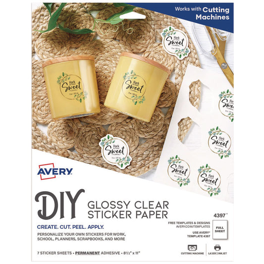 Avery® Sticker Project Paper Laser/Inkjet Multipurpose Labels