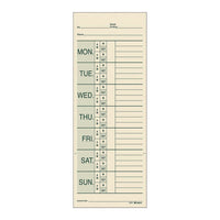 Adams® Time Cards for Pyramid 1000 Time Clock
