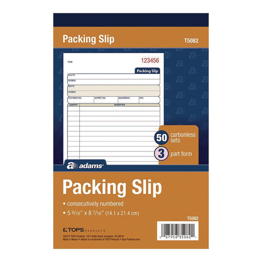 Adams® Multipart Packing List Forms