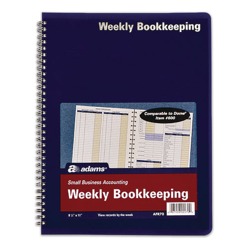 Adams® Weekly Bookkeeping Ledger