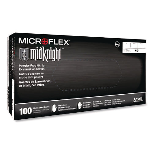 Ansell MICROFLEX® MidKnight® Powder-Free Nitrile Gloves