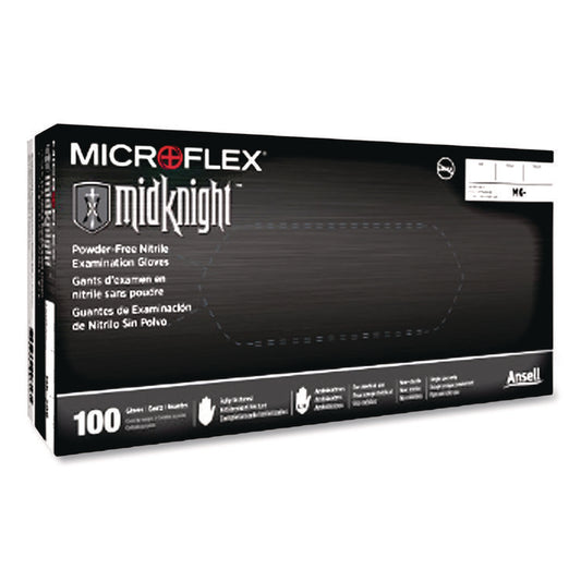 Ansell MICROFLEX® MidKnight® Powder-Free Nitrile Gloves