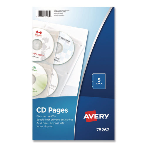 Avery® CD Organizer Sheets for Three-Ring Binders