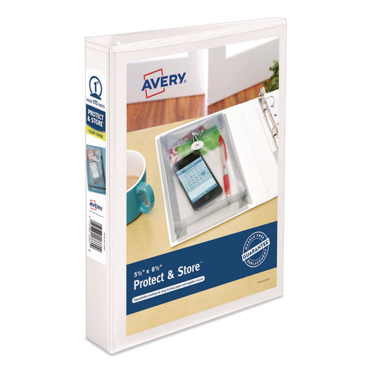 Avery® Mini Size Protect & Store™ View Binder with Round Rings