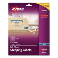Avery® Matte Clear Shipping Labels