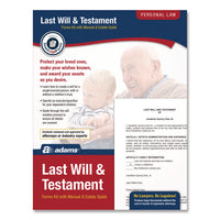 Adams® Last Will & Testament Digital Forms Kit with Manual & Estate Guide